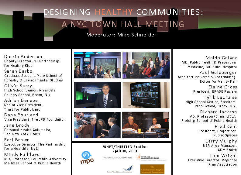 Designing Healthy Communities: A NYC Town Hall Meeting
